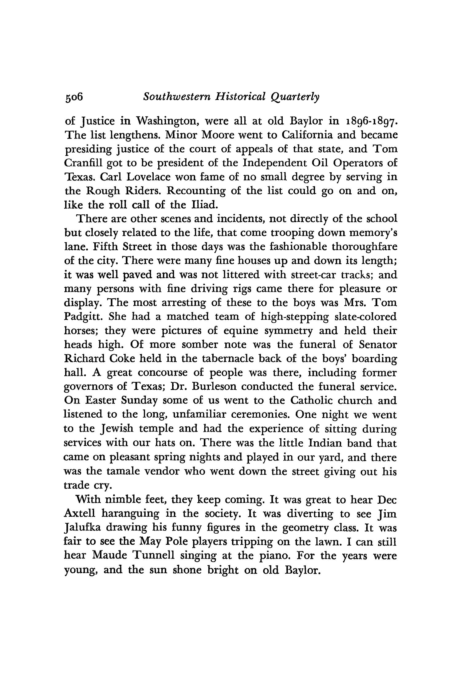 The Southwestern Historical Quarterly, Volume 56, July 1952 - April, 1953
                                                
                                                    506
                                                