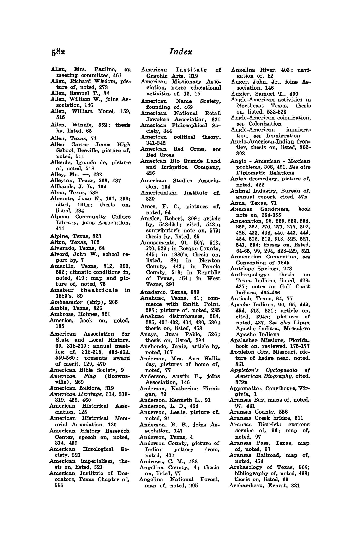 The Southwestern Historical Quarterly, Volume 56, July 1952 - April, 1953
                                                
                                                    582
                                                