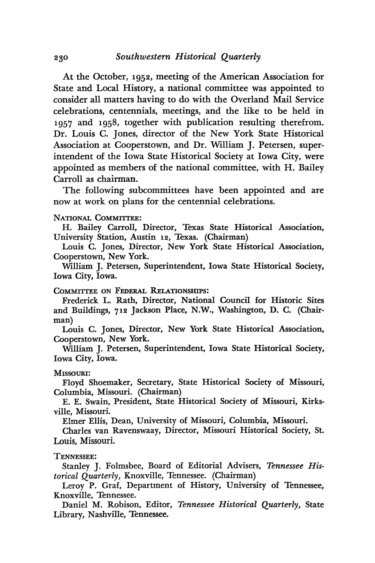 The Southwestern Historical Quarterly, Volume 57, July 1953 - April, 1954
                                                
                                                    230
                                                