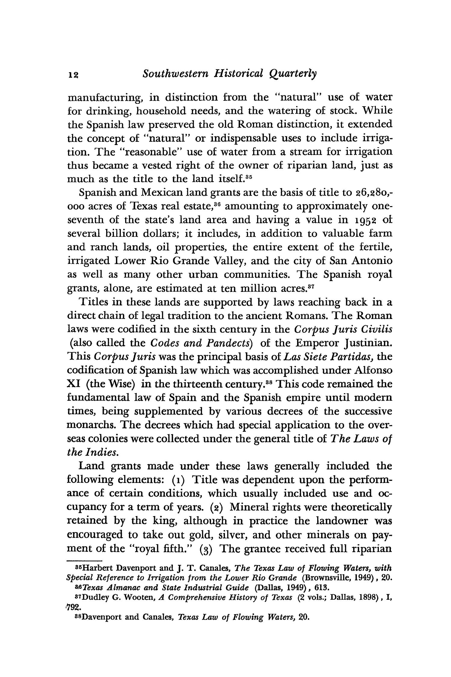 The Southwestern Historical Quarterly, Volume 57, July 1953 - April, 1954
                                                
                                                    12
                                                