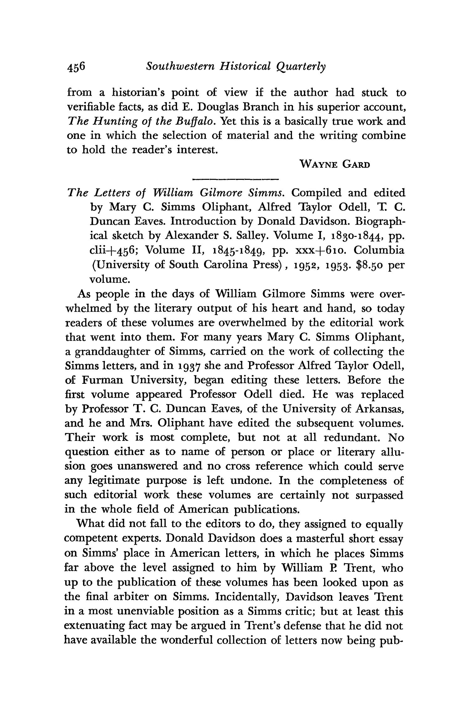 The Southwestern Historical Quarterly, Volume 58, July 1954 - April, 1955
                                                
                                                    456
                                                