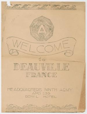 [Pamphlet About Army Headquarters in Deauville, France]