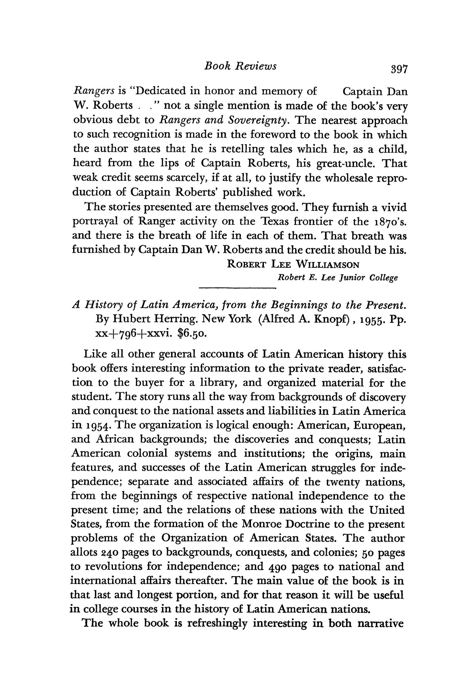 The Southwestern Historical Quarterly, Volume 59, July 1955 - April, 1956
                                                
                                                    397
                                                