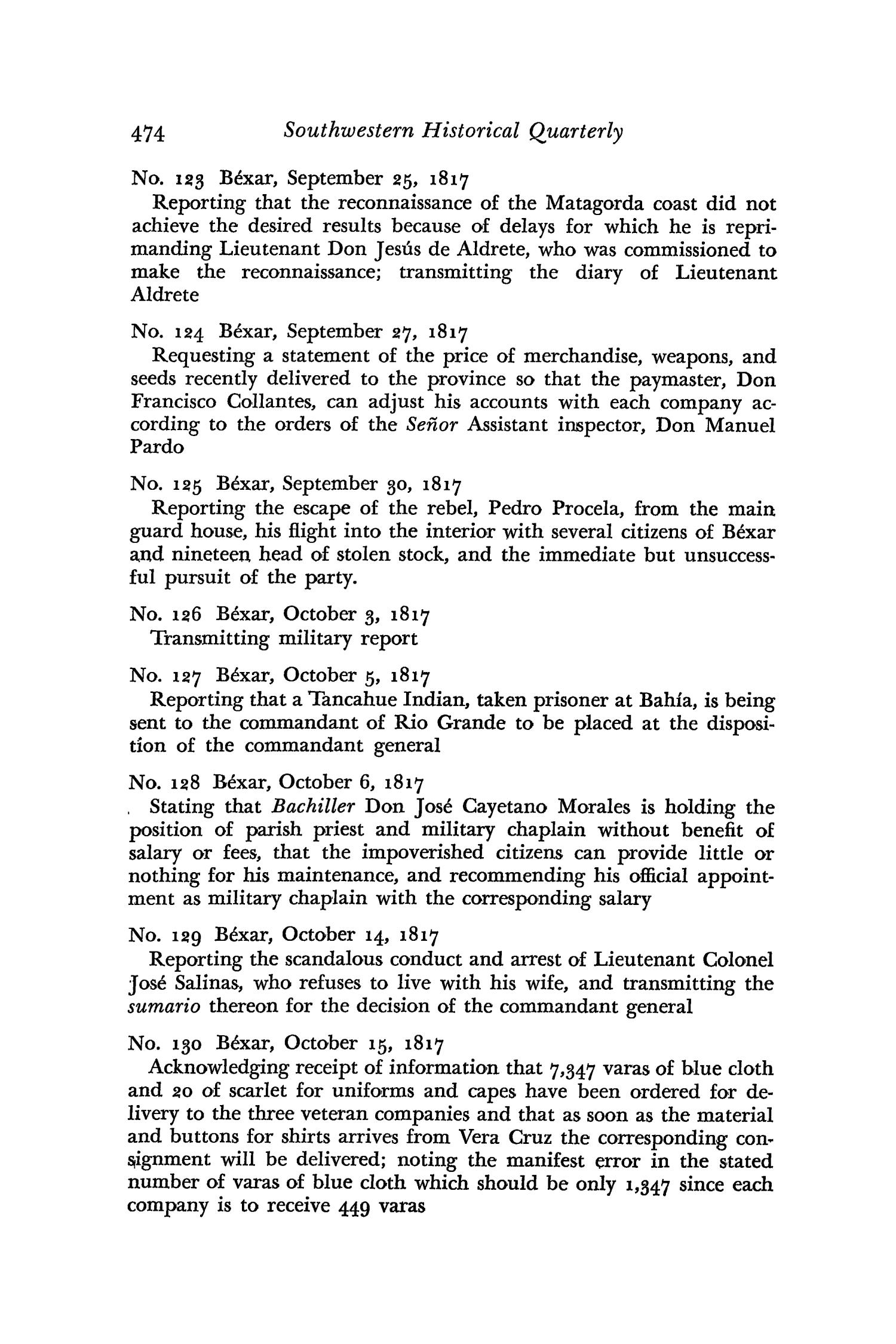 The Southwestern Historical Quarterly, Volume 59, July 1955 - April, 1956
                                                
                                                    474
                                                