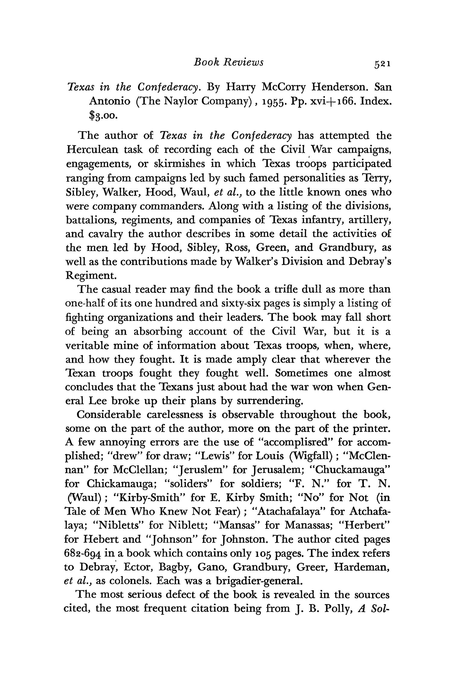 The Southwestern Historical Quarterly, Volume 59, July 1955 - April, 1956
                                                
                                                    521
                                                