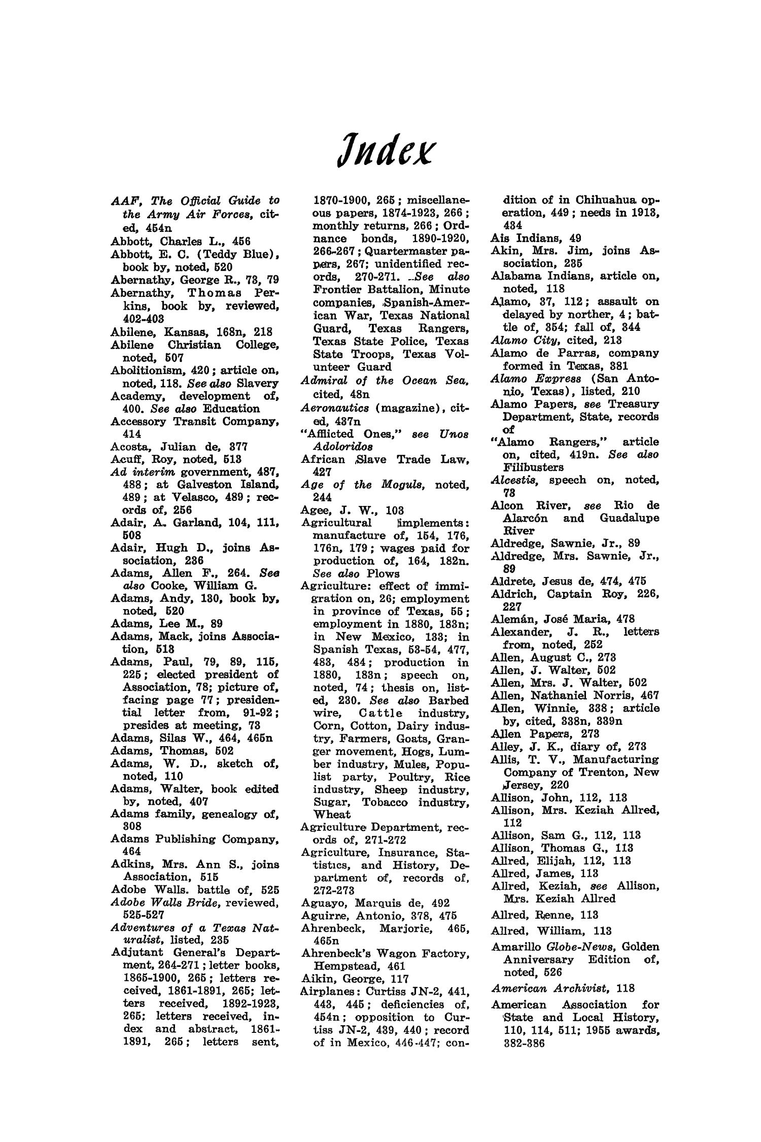 The Southwestern Historical Quarterly, Volume 59, July 1955 - April, 1956
                                                
                                                    547
                                                