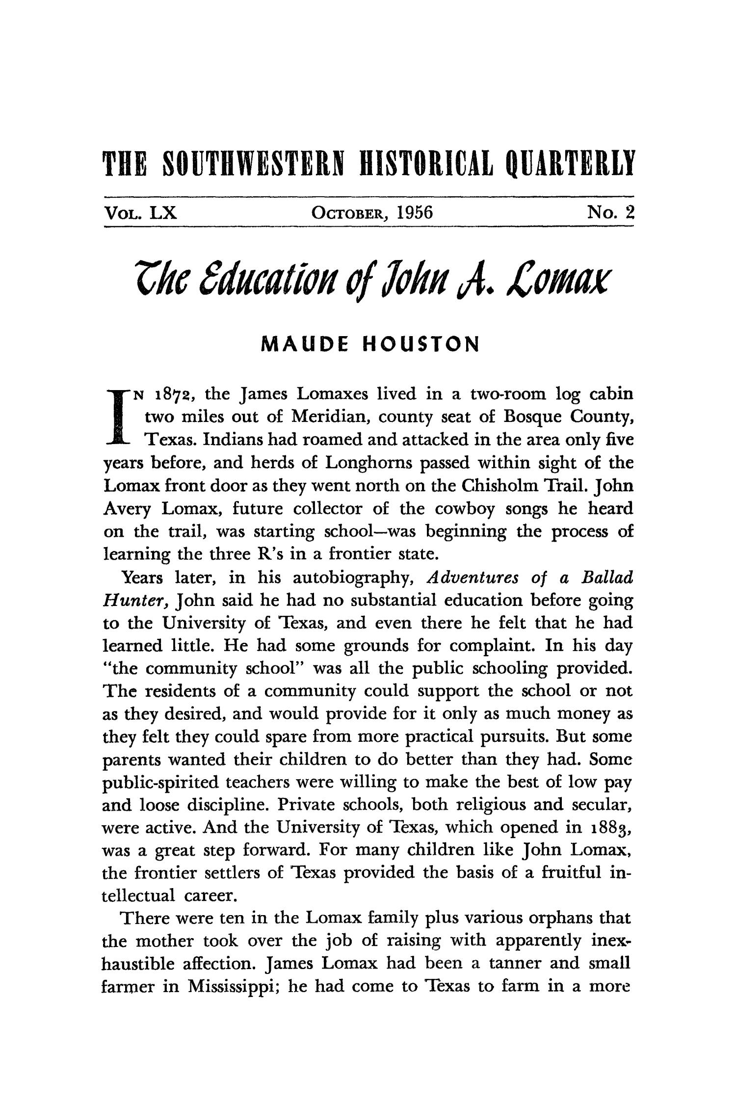 The Southwestern Historical Quarterly, Volume 60, July 1956 - April, 1957
                                                
                                                    201
                                                