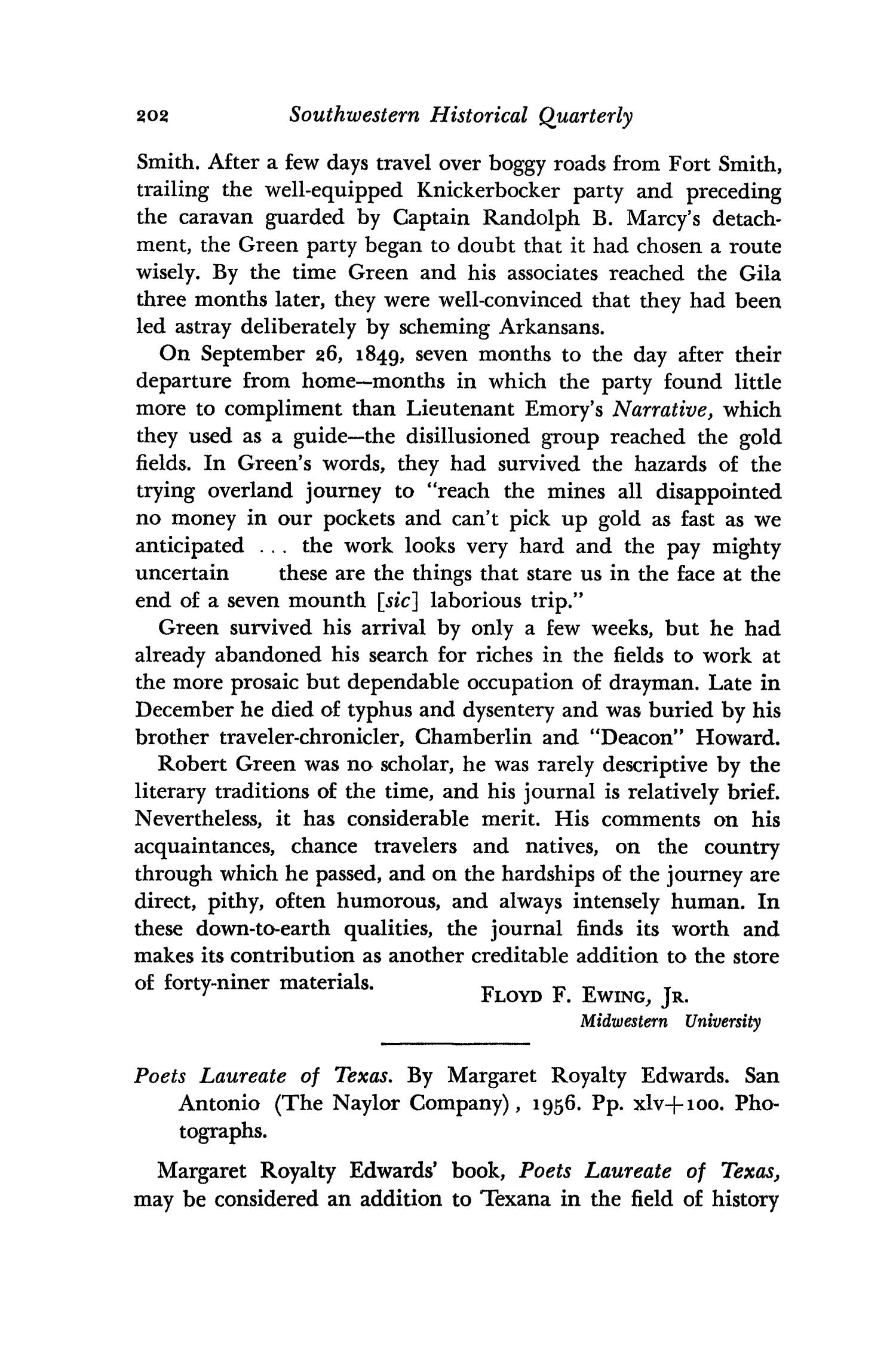 The Southwestern Historical Quarterly, Volume 61, July 1957 - April, 1958
                                                
                                                    202
                                                