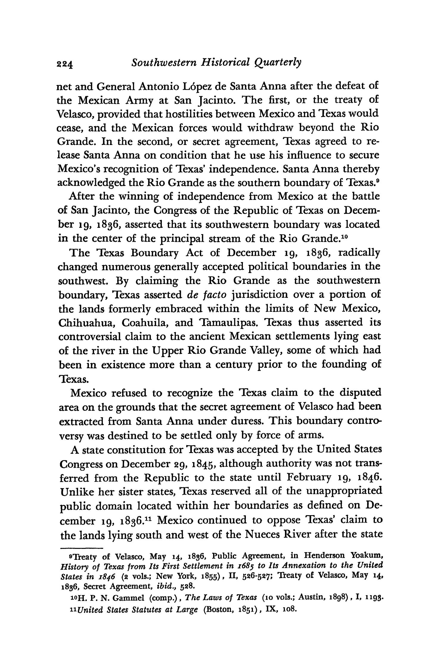 The Southwestern Historical Quarterly, Volume 63, July 1959 - April, 1960
                                                
                                                    224
                                                