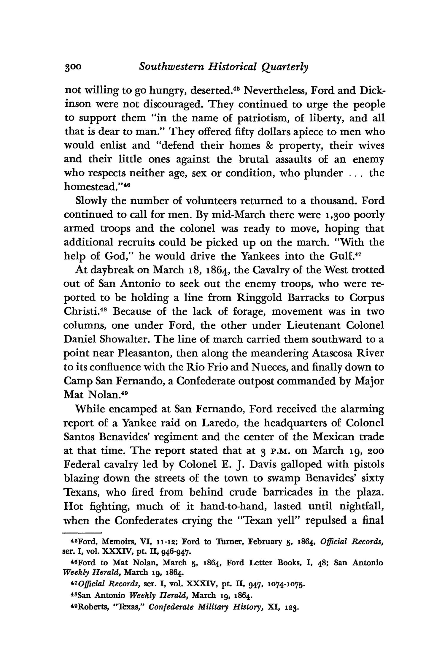 The Southwestern Historical Quarterly, Volume 64, July 1960 - April, 1961
                                                
                                                    300
                                                