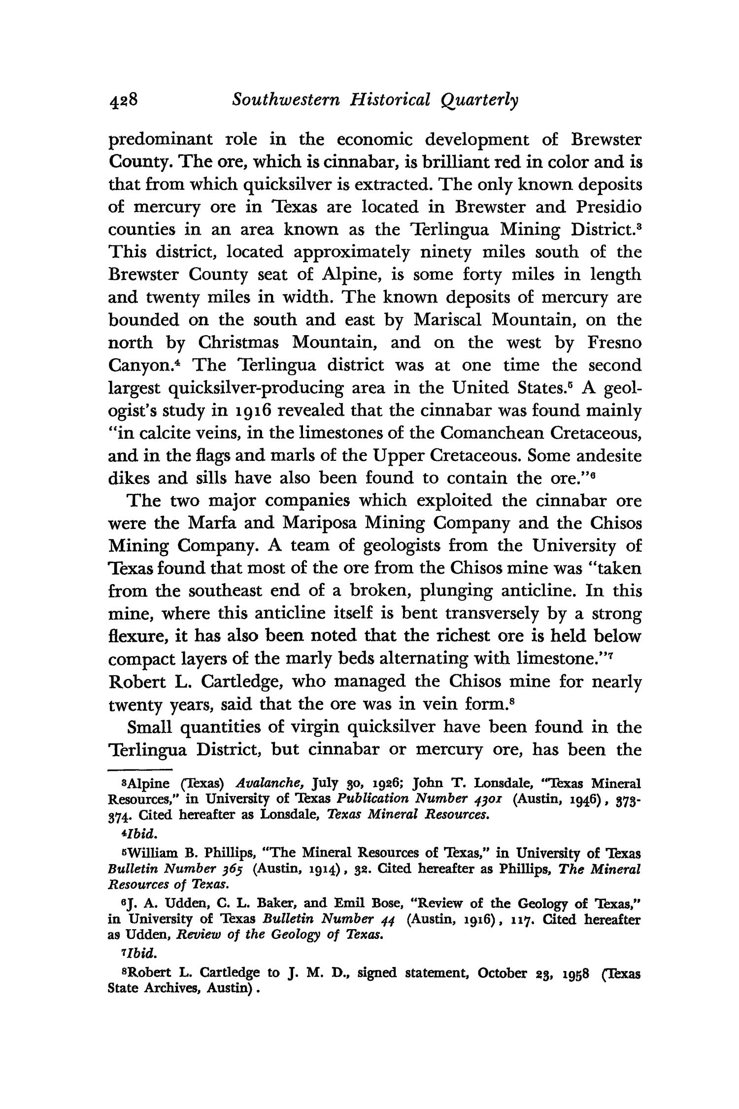 The Southwestern Historical Quarterly, Volume 64, July 1960 - April, 1961
                                                
                                                    428
                                                