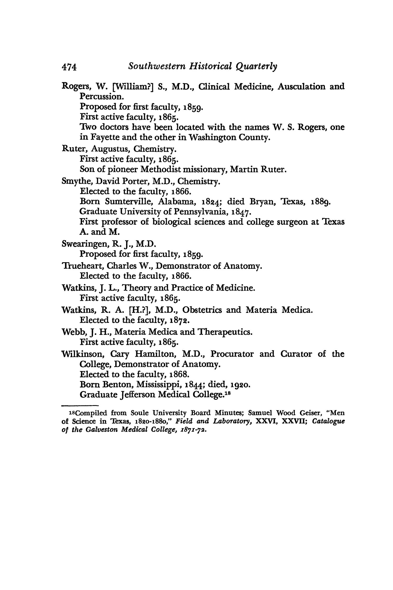 The Southwestern Historical Quarterly, Volume 65, July 1961 - April, 1962
                                                
                                                    474
                                                