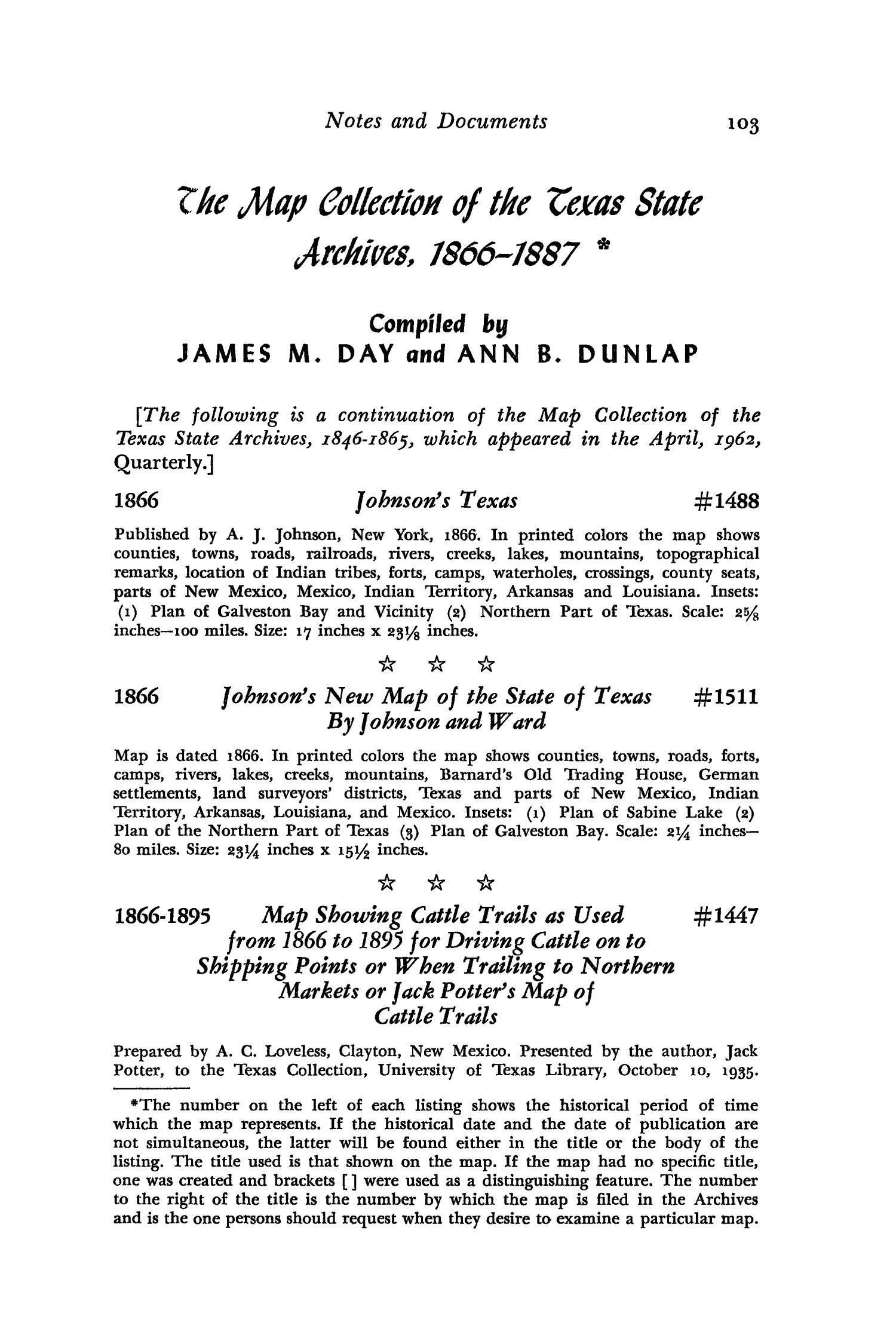 The Southwestern Historical Quarterly, Volume 66, July 1962 - April, 1963
                                                
                                                    103
                                                