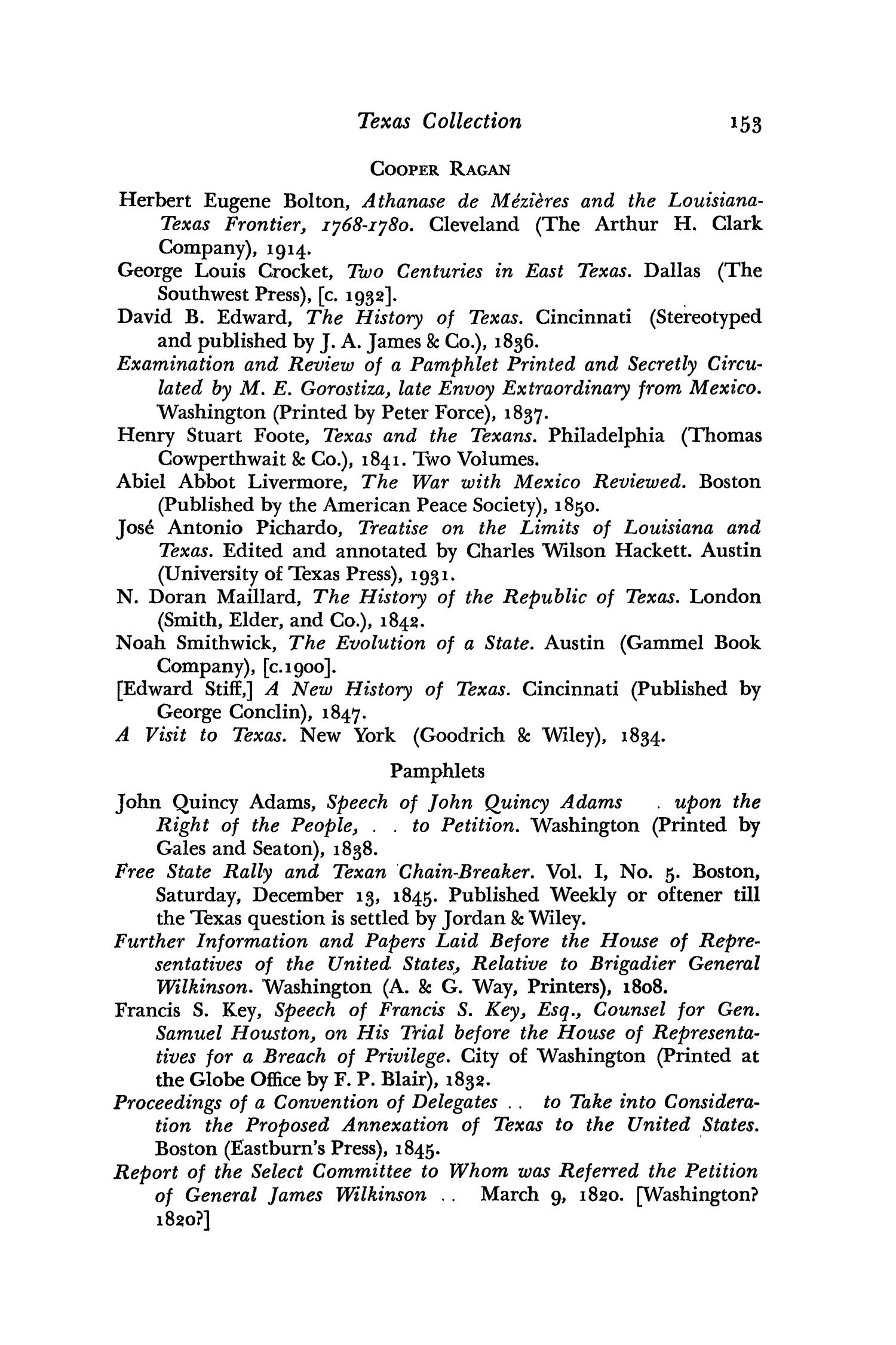 The Southwestern Historical Quarterly, Volume 66, July 1962 - April, 1963
                                                
                                                    153
                                                