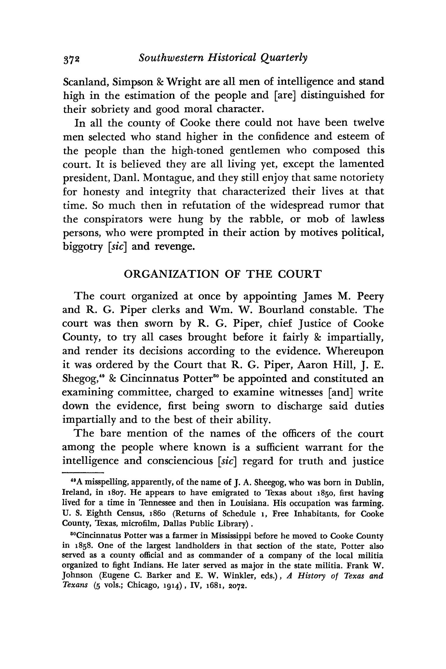 The Southwestern Historical Quarterly, Volume 66, July 1962 - April, 1963
                                                
                                                    372
                                                