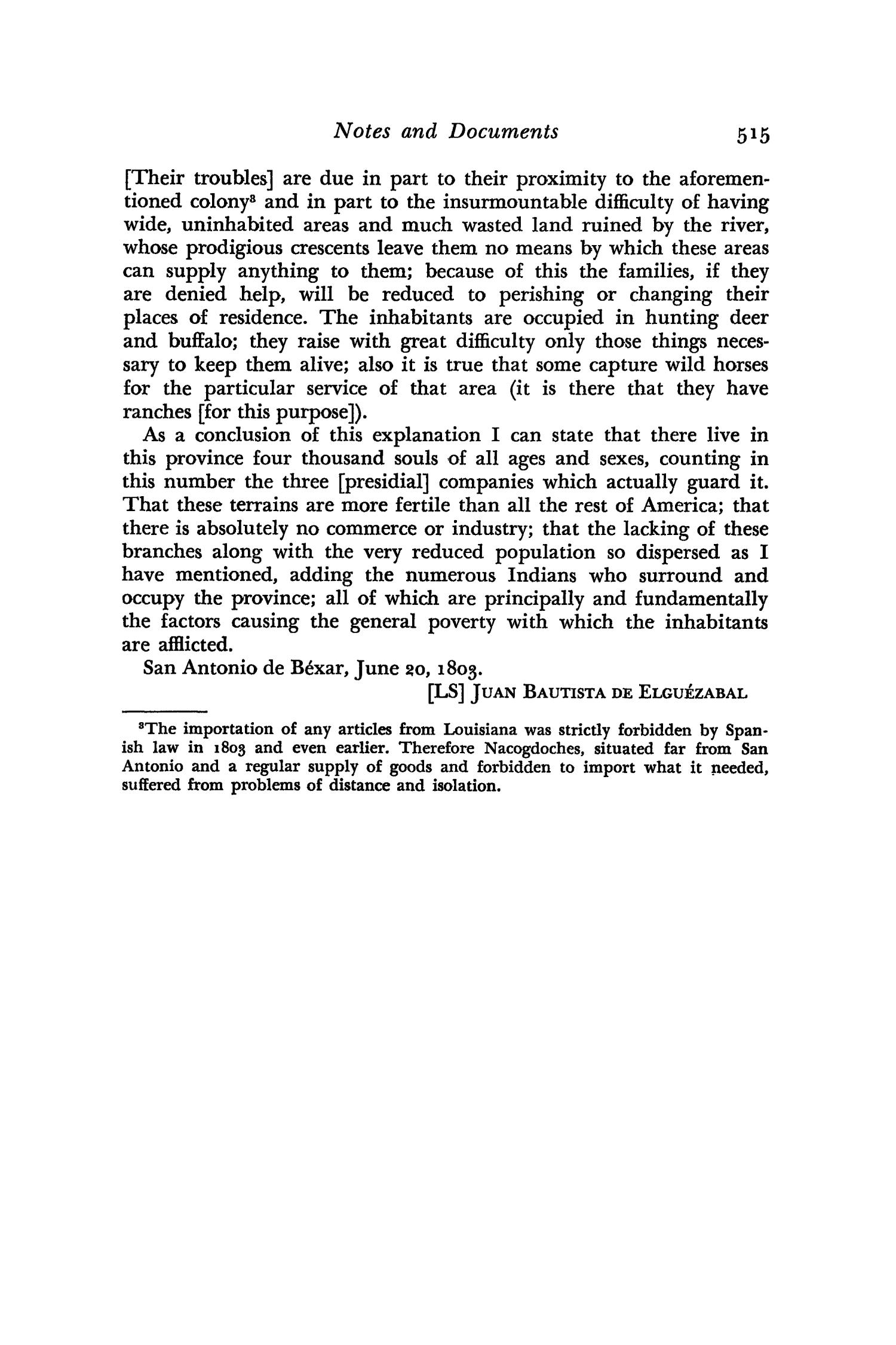 The Southwestern Historical Quarterly, Volume 66, July 1962 - April, 1963
                                                
                                                    515
                                                