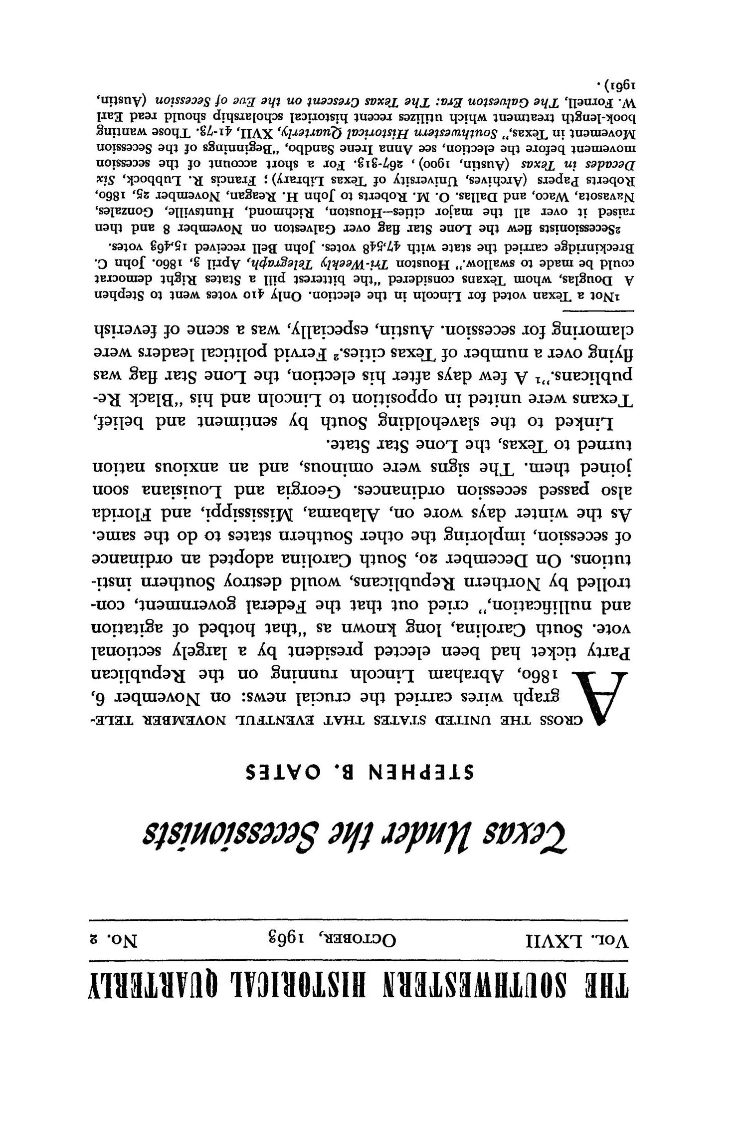 The Southwestern Historical Quarterly, Volume 67, July 1963 - April, 1964
                                                
                                                    167
                                                