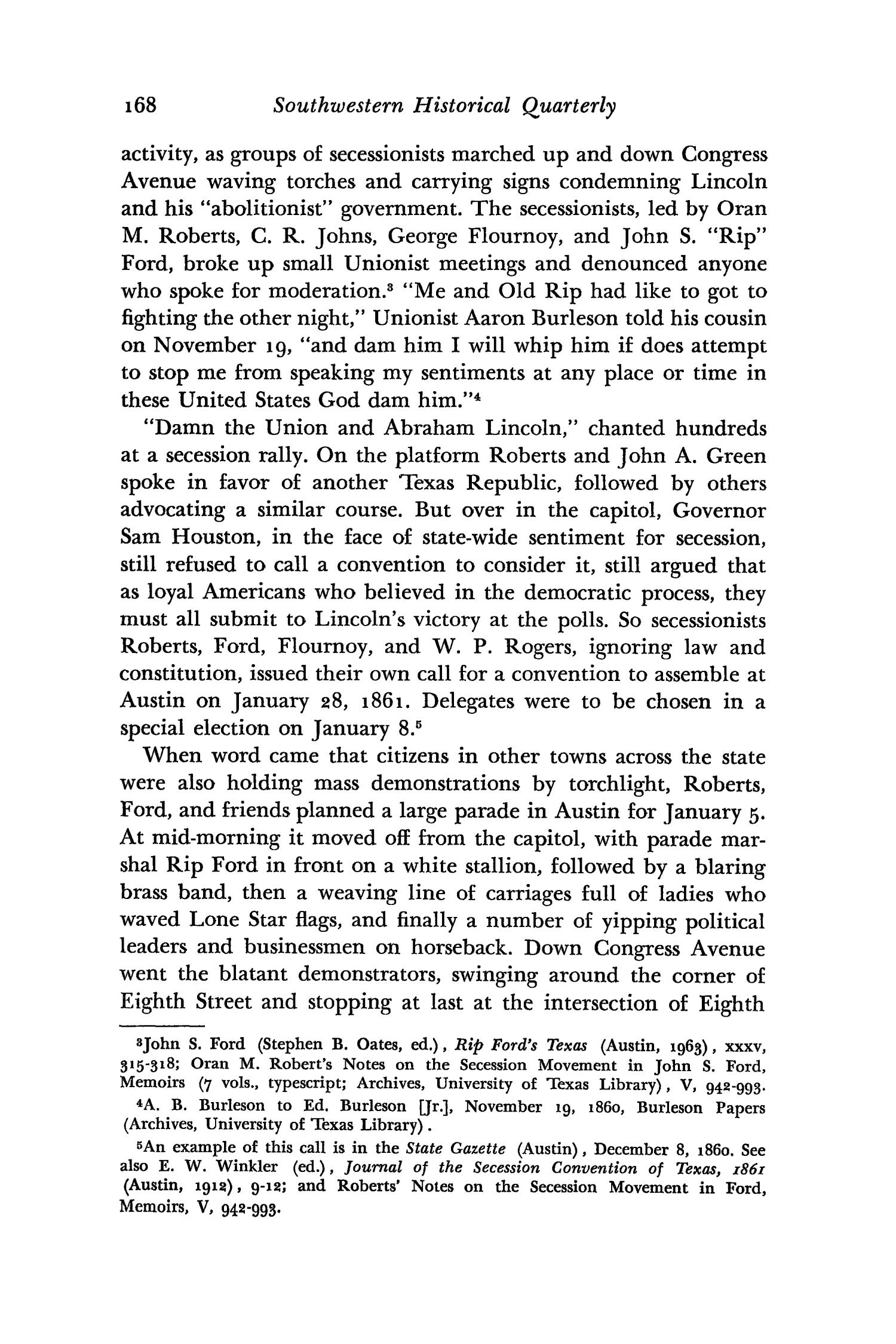 The Southwestern Historical Quarterly, Volume 67, July 1963 - April, 1964
                                                
                                                    168
                                                