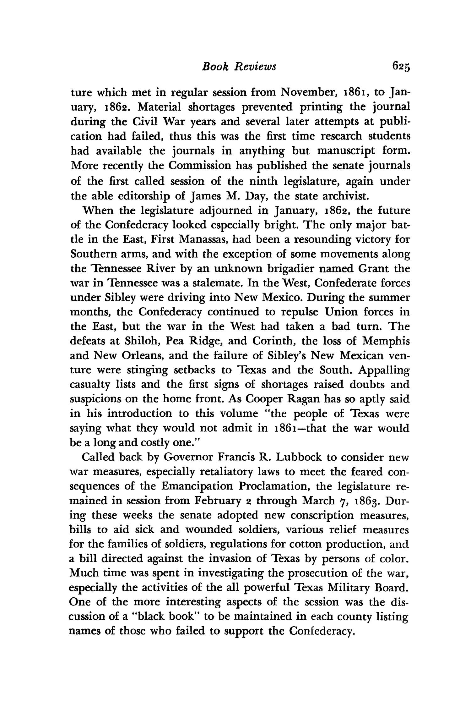 The Southwestern Historical Quarterly, Volume 67, July 1963 - April, 1964
                                                
                                                    625
                                                
