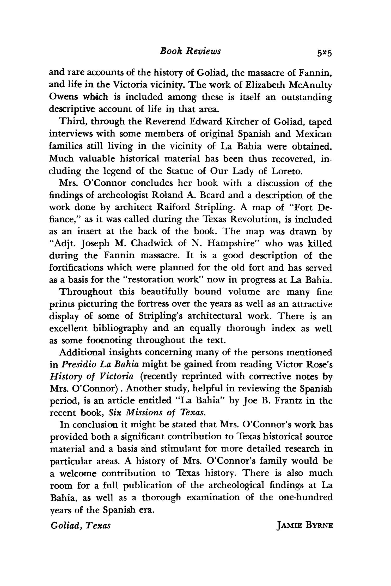 The Southwestern Historical Quarterly, Volume 70, July 1966 - April, 1967
                                                
                                                    525
                                                