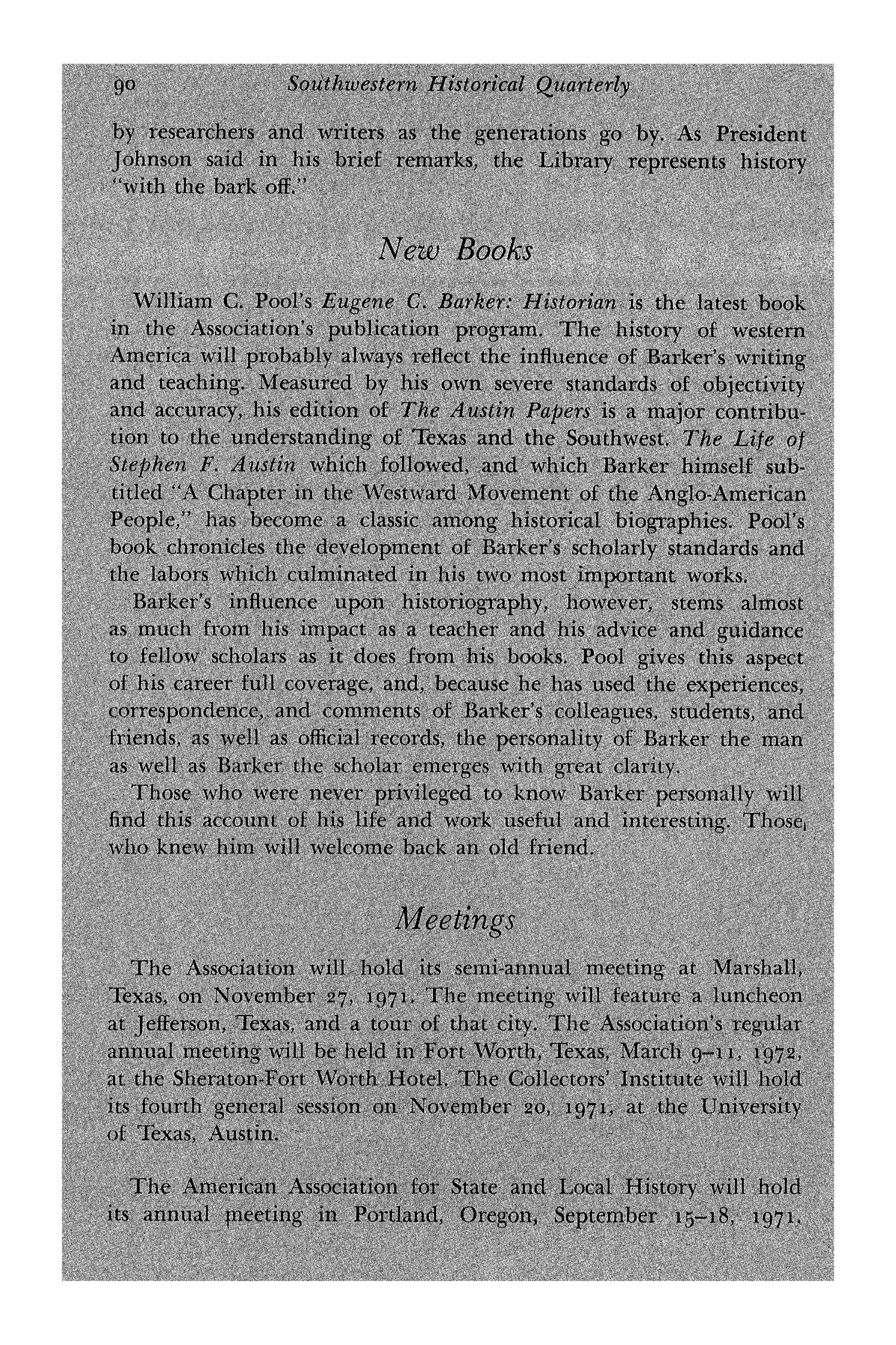 The Southwestern Historical Quarterly, Volume 75, July 1971 - April, 1972
                                                
                                                    90
                                                