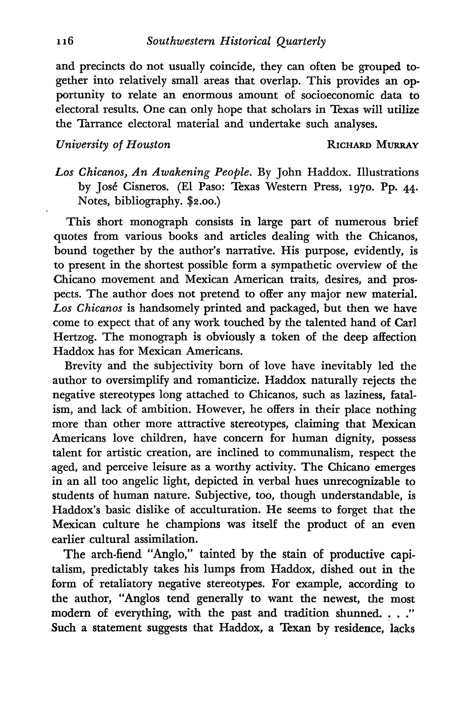 The Southwestern Historical Quarterly, Volume 75, July 1971 - April, 1972
                                                
                                                    116
                                                