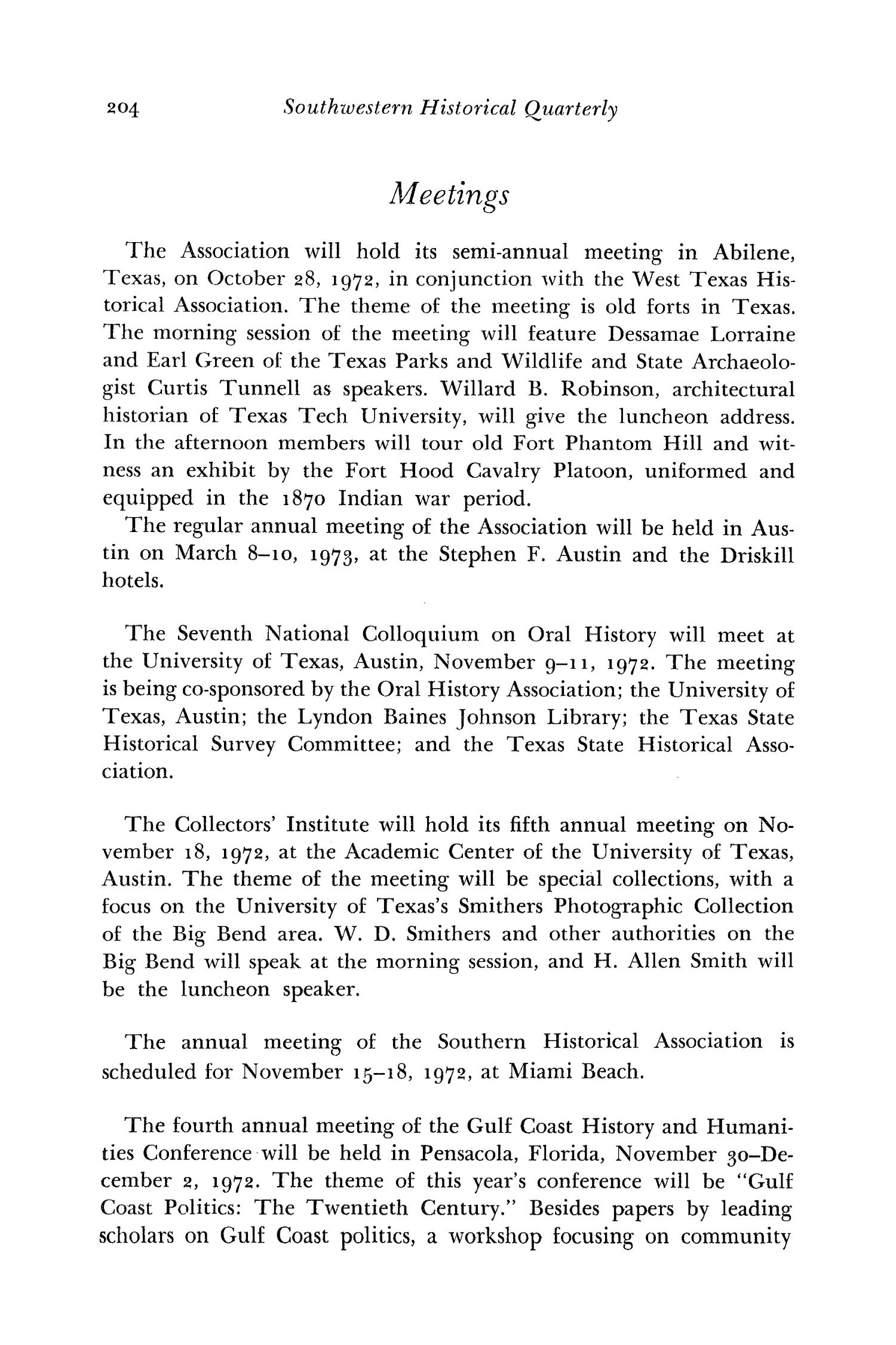 The Southwestern Historical Quarterly, Volume 76, July 1972 - April, 1973
                                                
                                                    204
                                                
