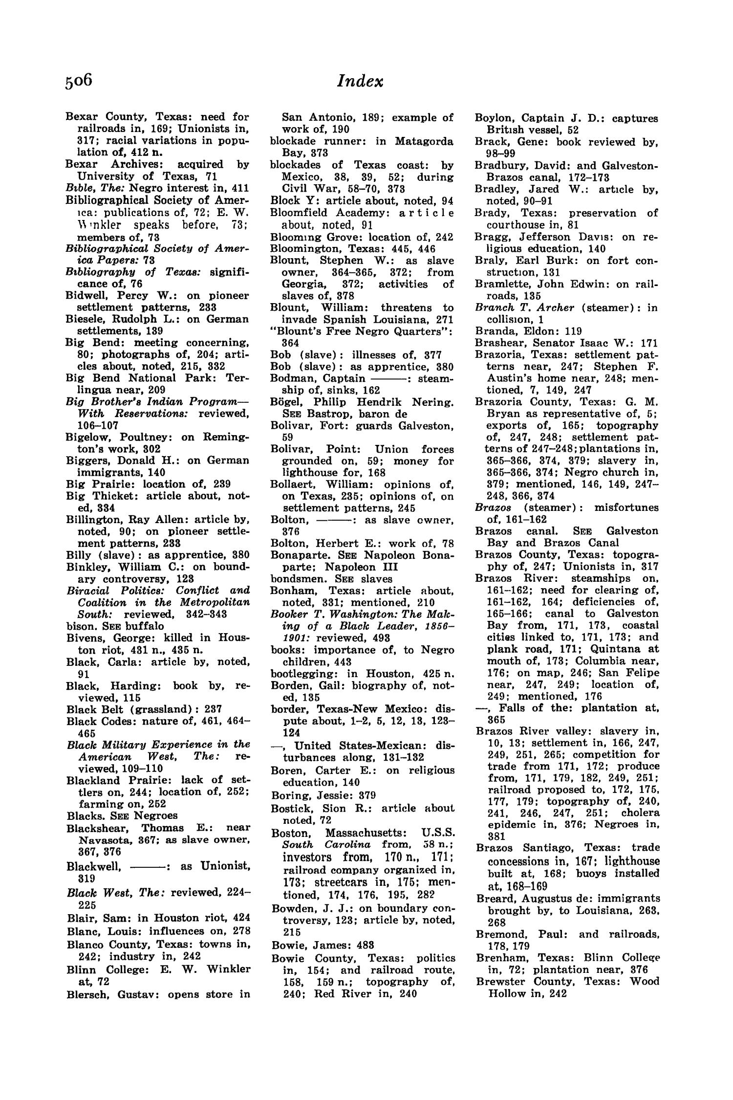 The Southwestern Historical Quarterly, Volume 76, July 1972 - April, 1973
                                                
                                                    506
                                                