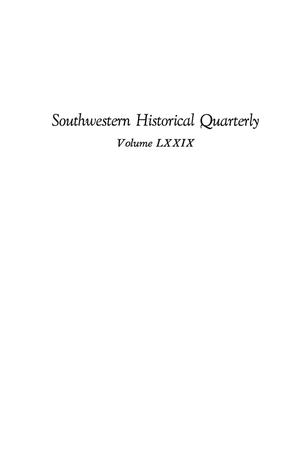 Primary view of object titled 'The Southwestern Historical Quarterly, Volume 79, July 1975 - April, 1976'.