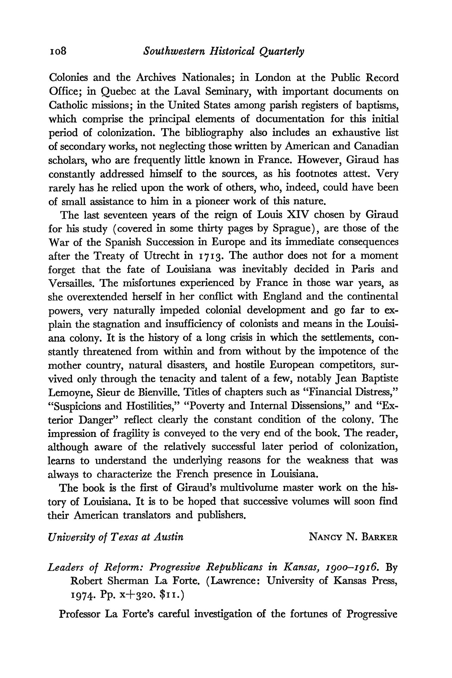 The Southwestern Historical Quarterly, Volume 79, July 1975 - April, 1976
                                                
                                                    108
                                                