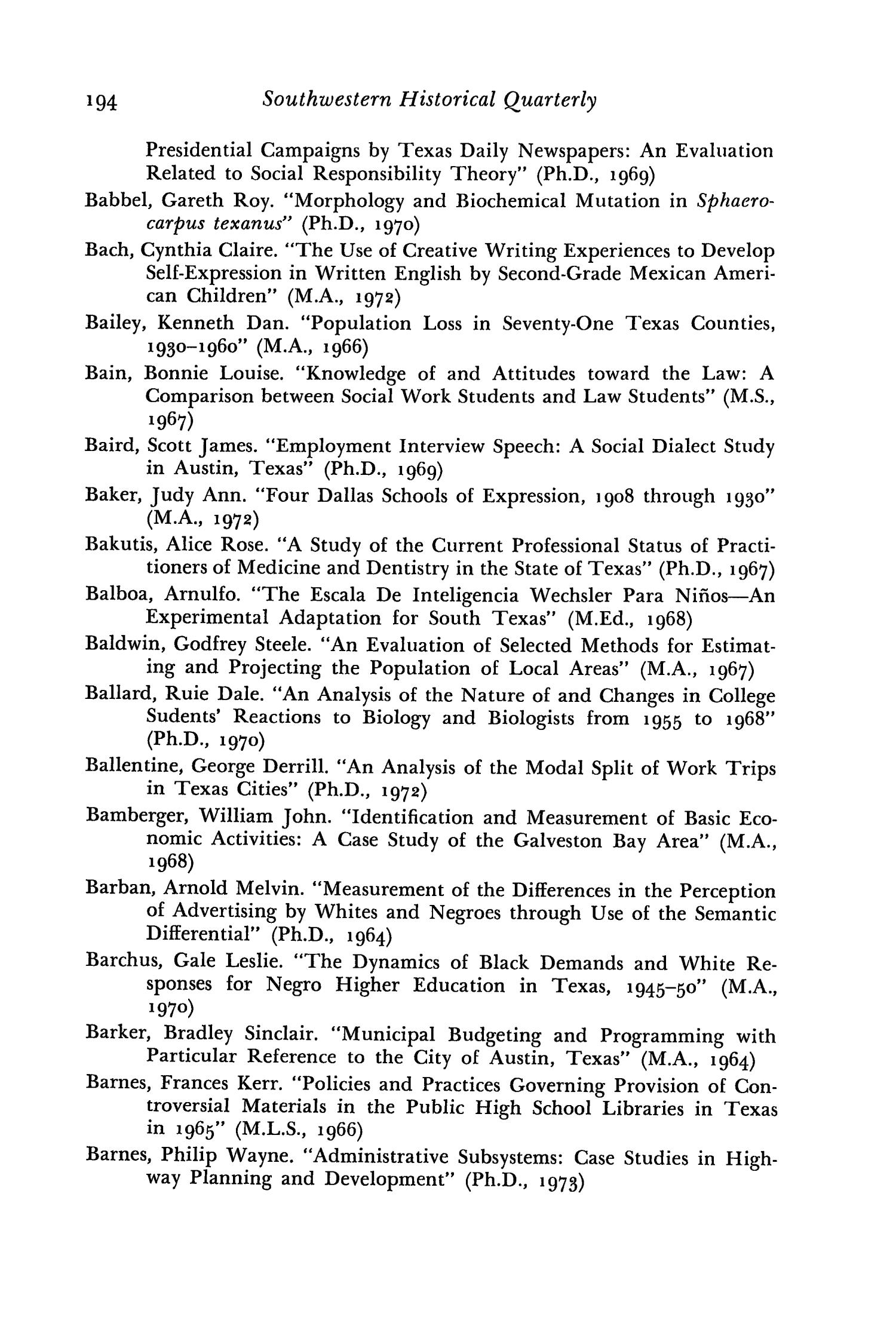 The Southwestern Historical Quarterly, Volume 81, July 1977 - April, 1978
                                                
                                                    194
                                                