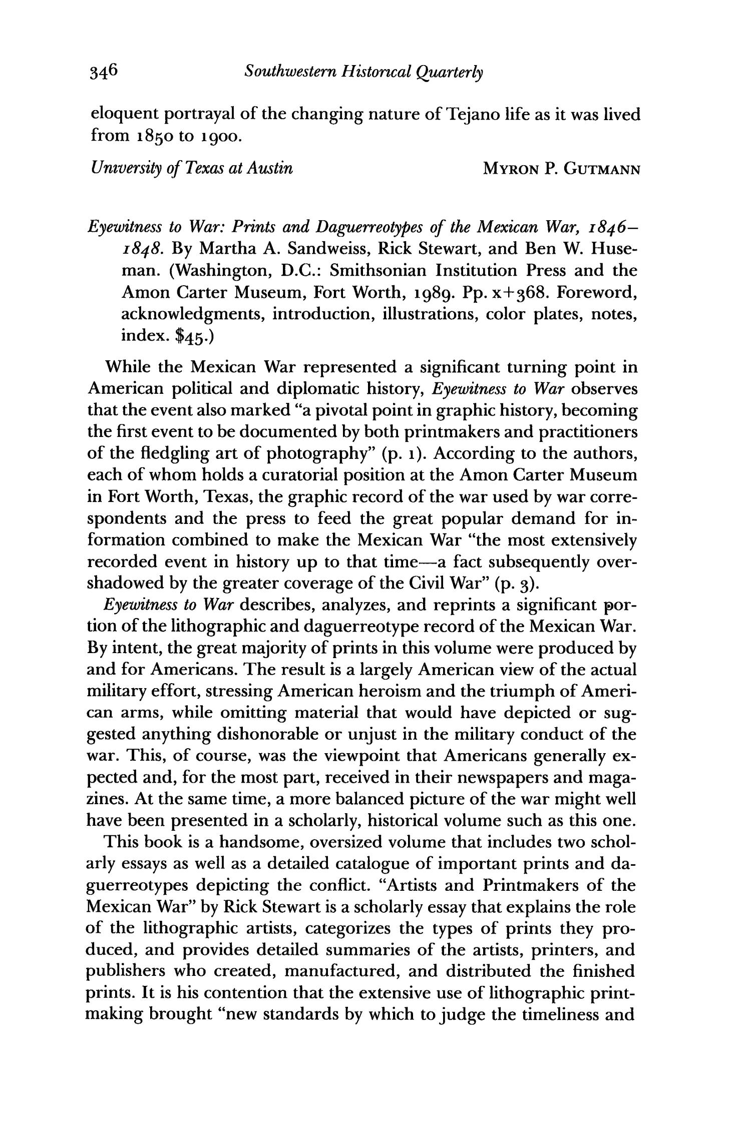 The Southwestern Historical Quarterly, Volume 94, July 1990 - April, 1991
                                                
                                                    346
                                                