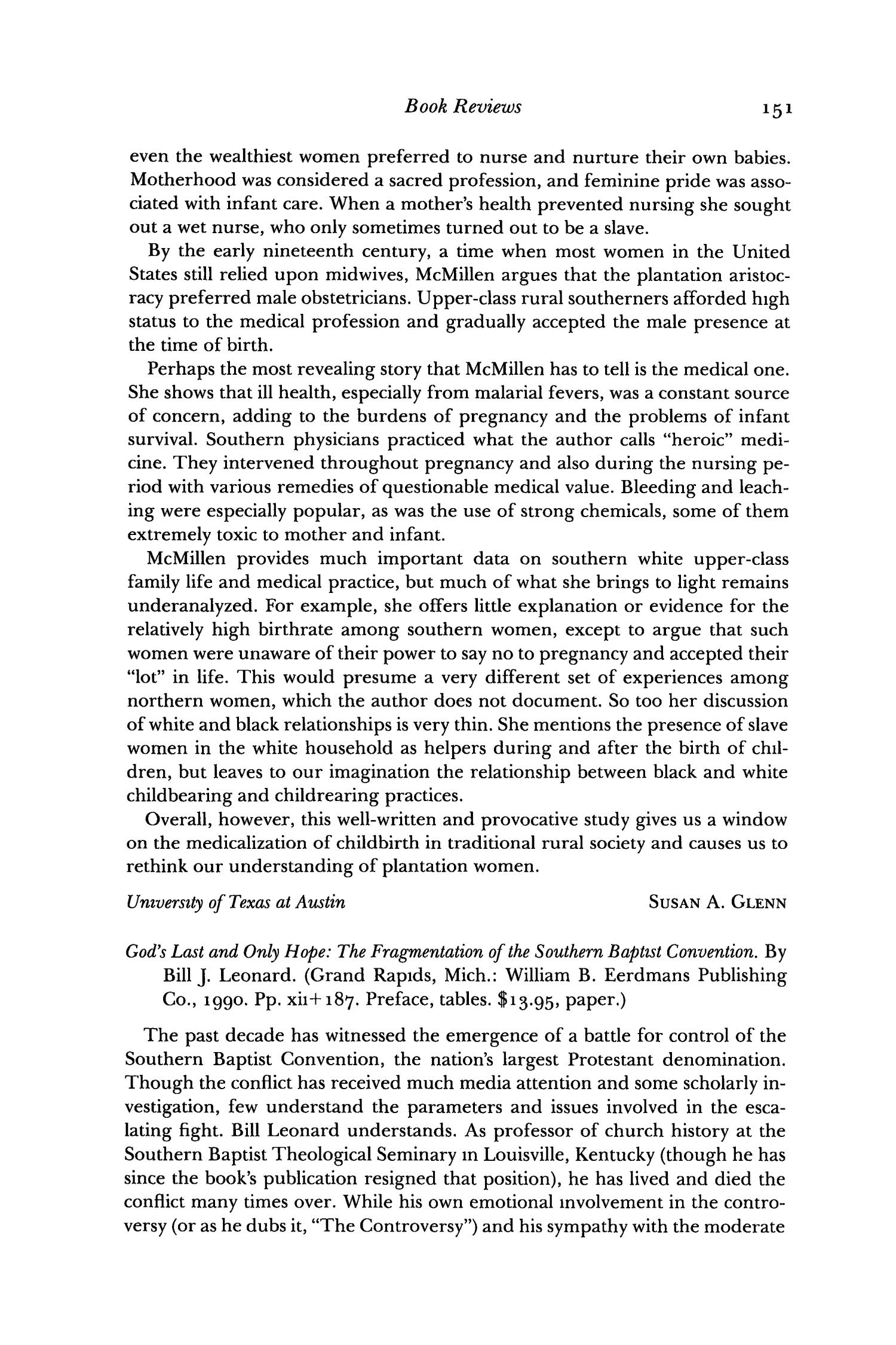 The Southwestern Historical Quarterly, Volume 96, July 1992 - April, 1993
                                                
                                                    151
                                                