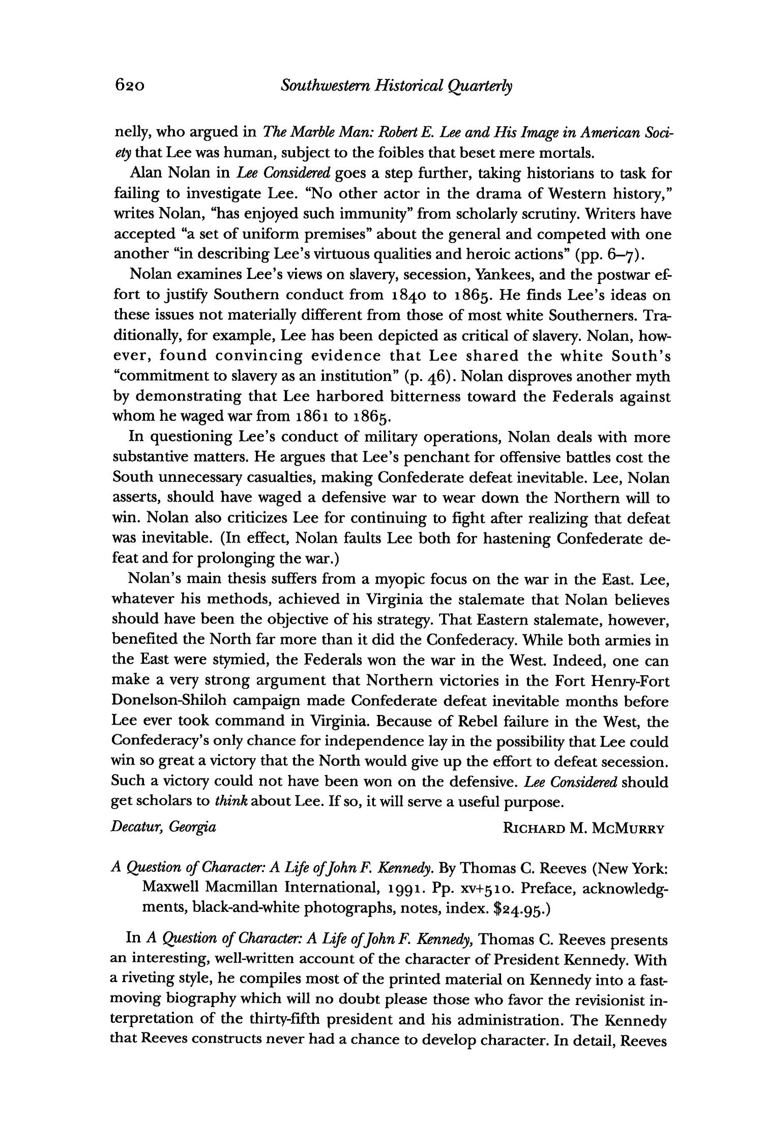 The Southwestern Historical Quarterly, Volume 96, July 1992 - April, 1993
                                                
                                                    620
                                                