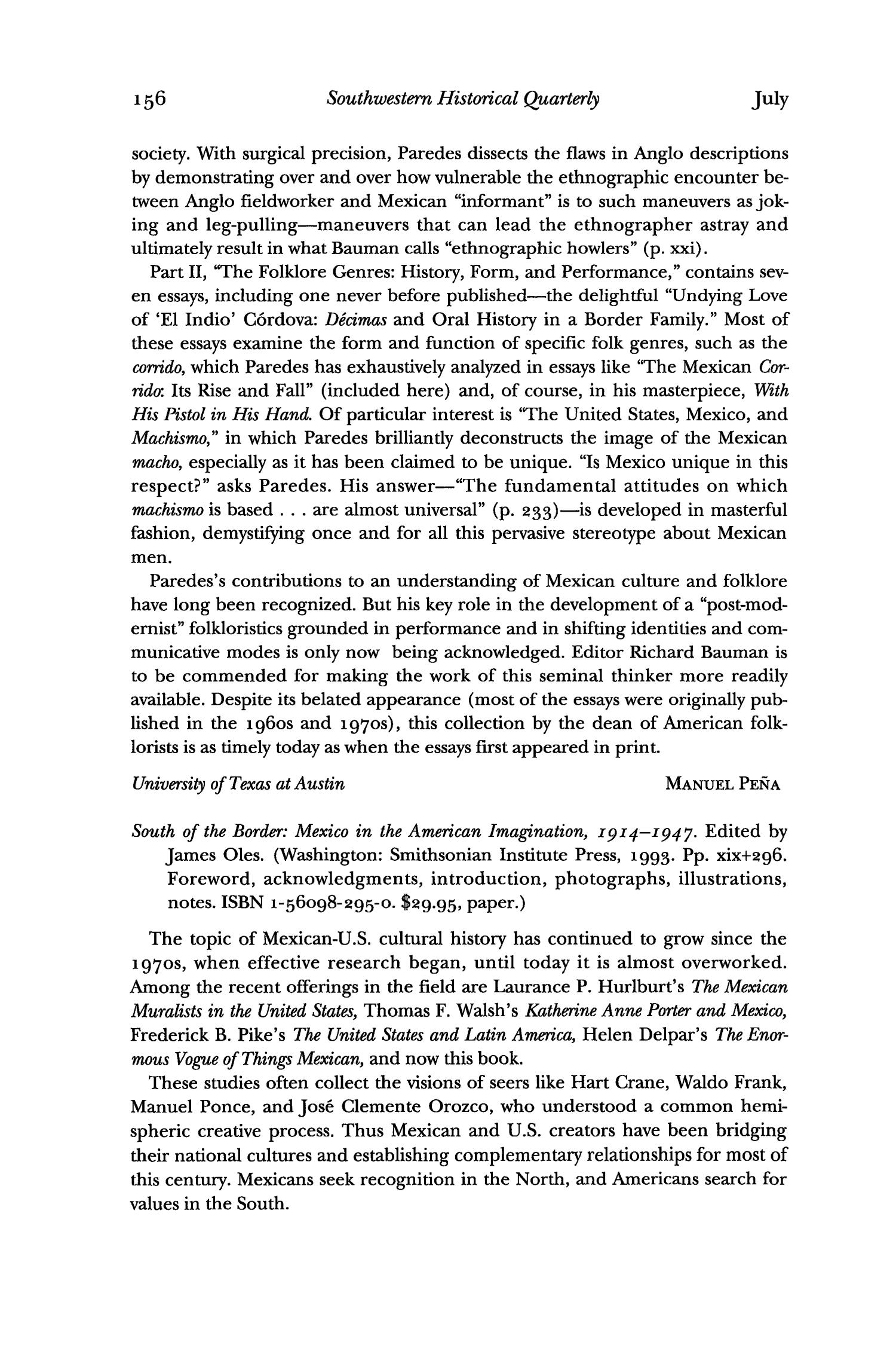 The Southwestern Historical Quarterly, Volume 98, July 1994 - April, 1995
                                                
                                                    156
                                                