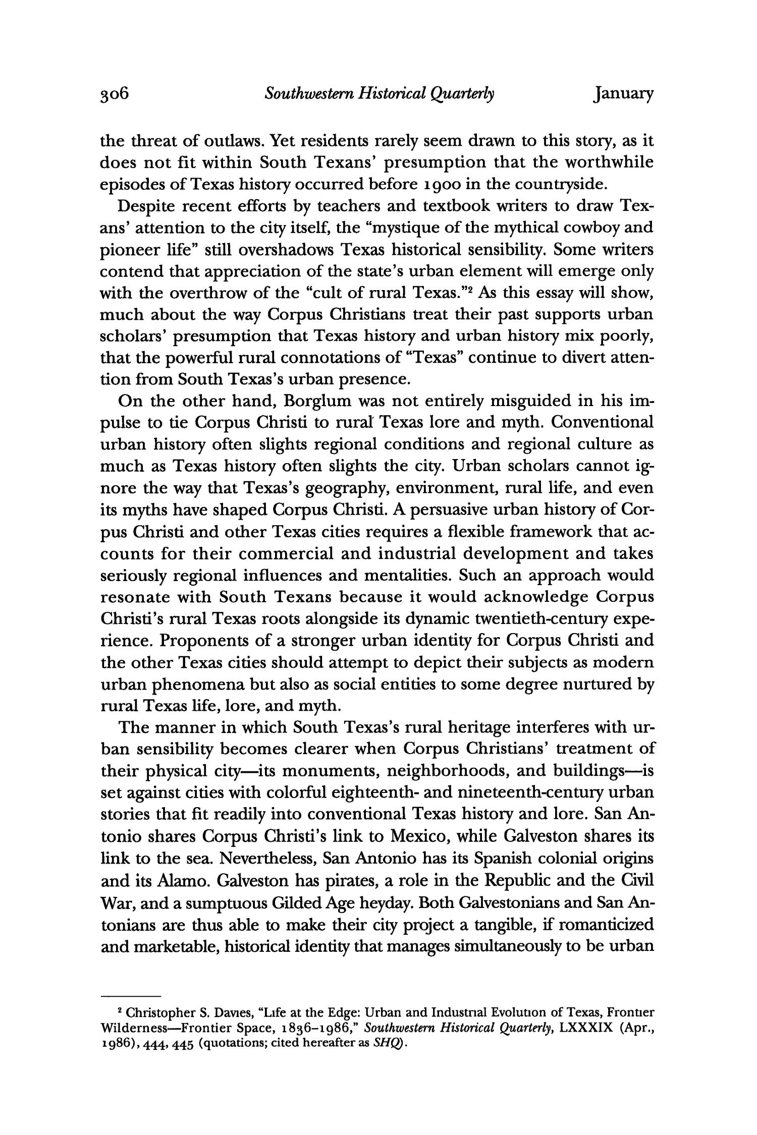 The Southwestern Historical Quarterly, Volume 100, July 1996 - April, 1997
                                                
                                                    306
                                                