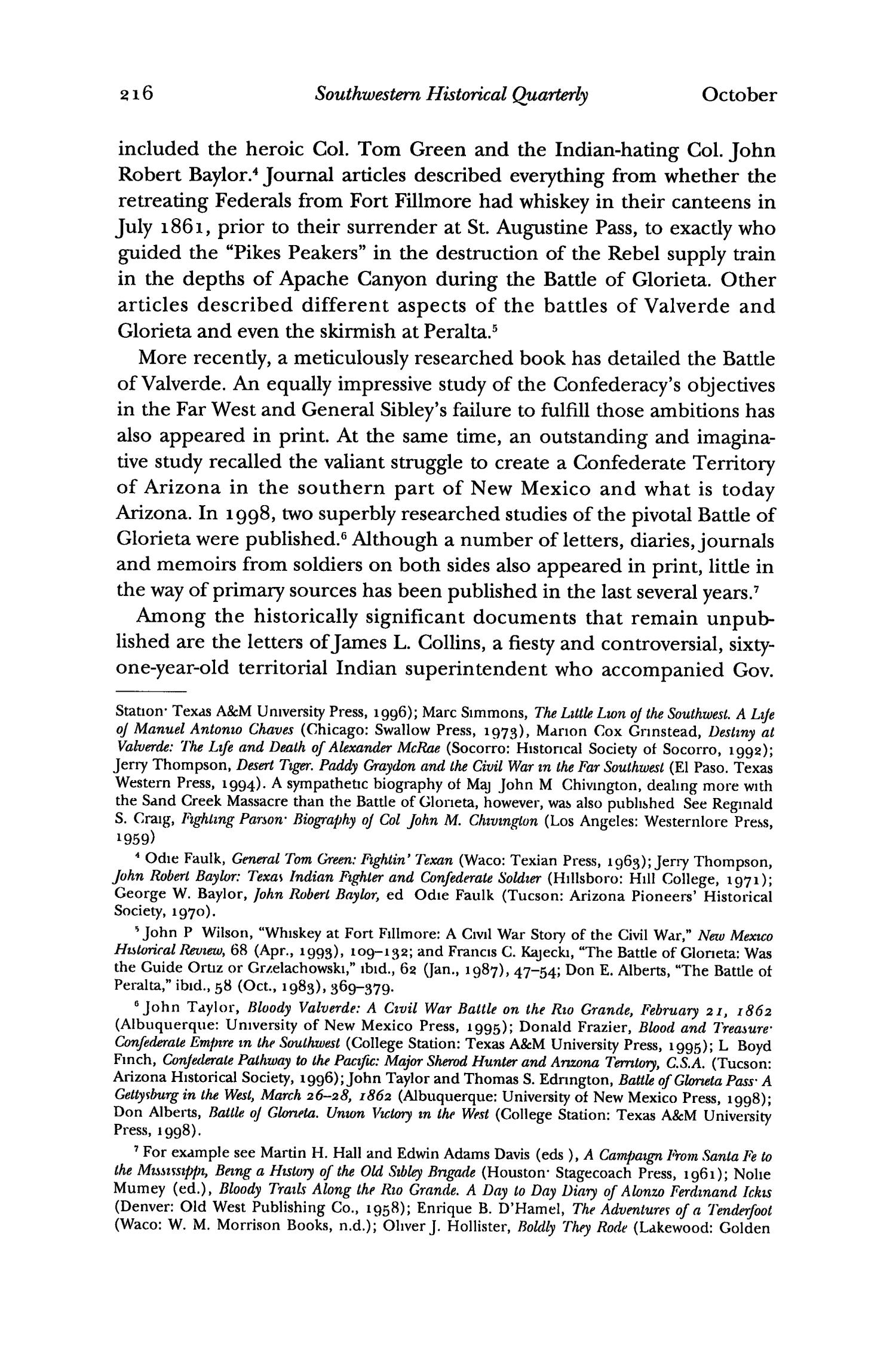 The Southwestern Historical Quarterly, Volume 103, July 1999 - April, 2000
                                                
                                                    216
                                                