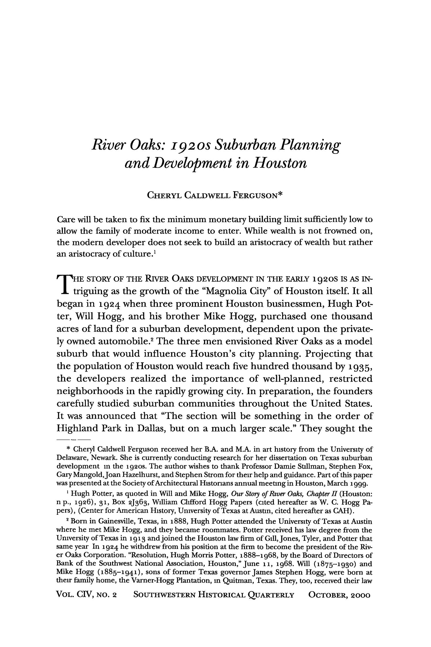The Southwestern Historical Quarterly, Volume 104, July 2000 - April, 2001
                                                
                                                    191
                                                
