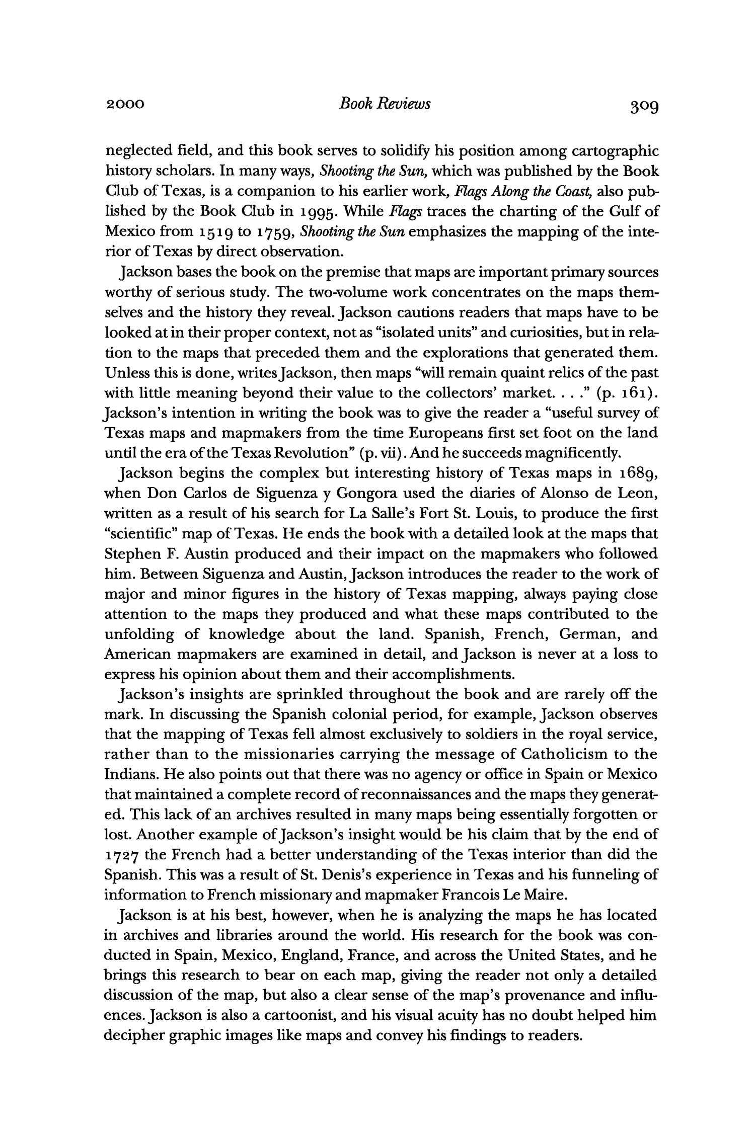 The Southwestern Historical Quarterly, Volume 104, July 2000 - April, 2001
                                                
                                                    309
                                                