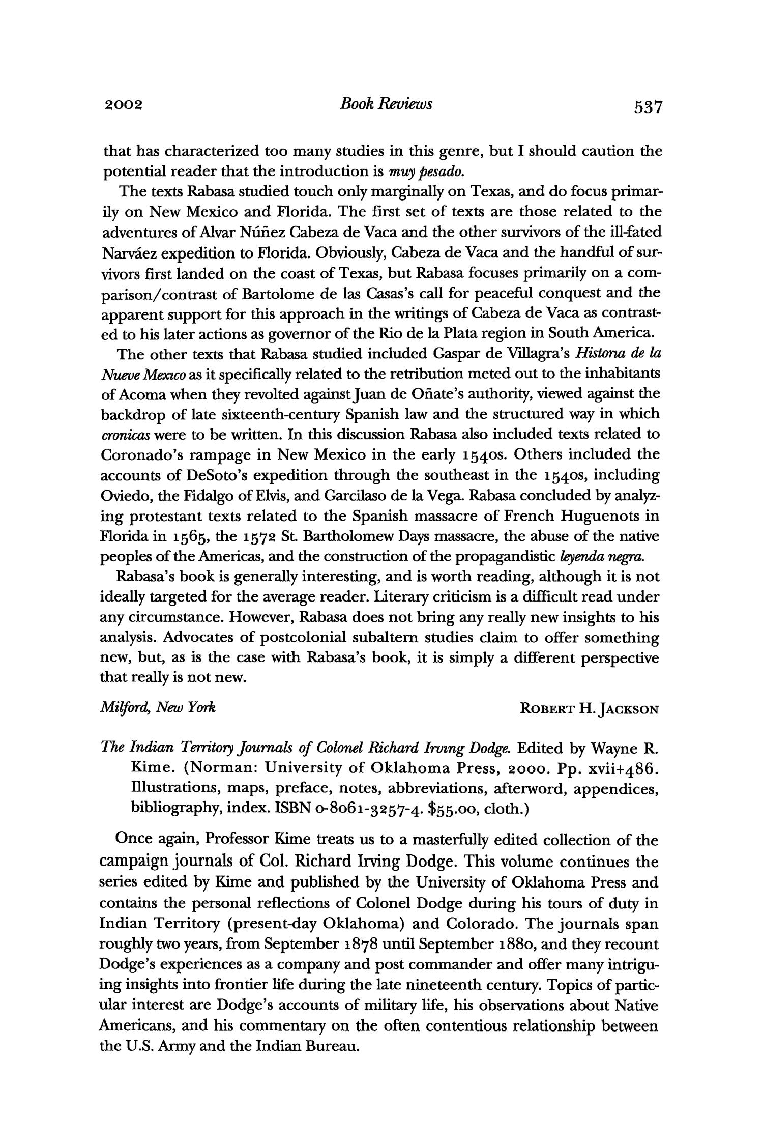 The Southwestern Historical Quarterly, Volume 105, July 2001 - April, 2002
                                                
                                                    537
                                                