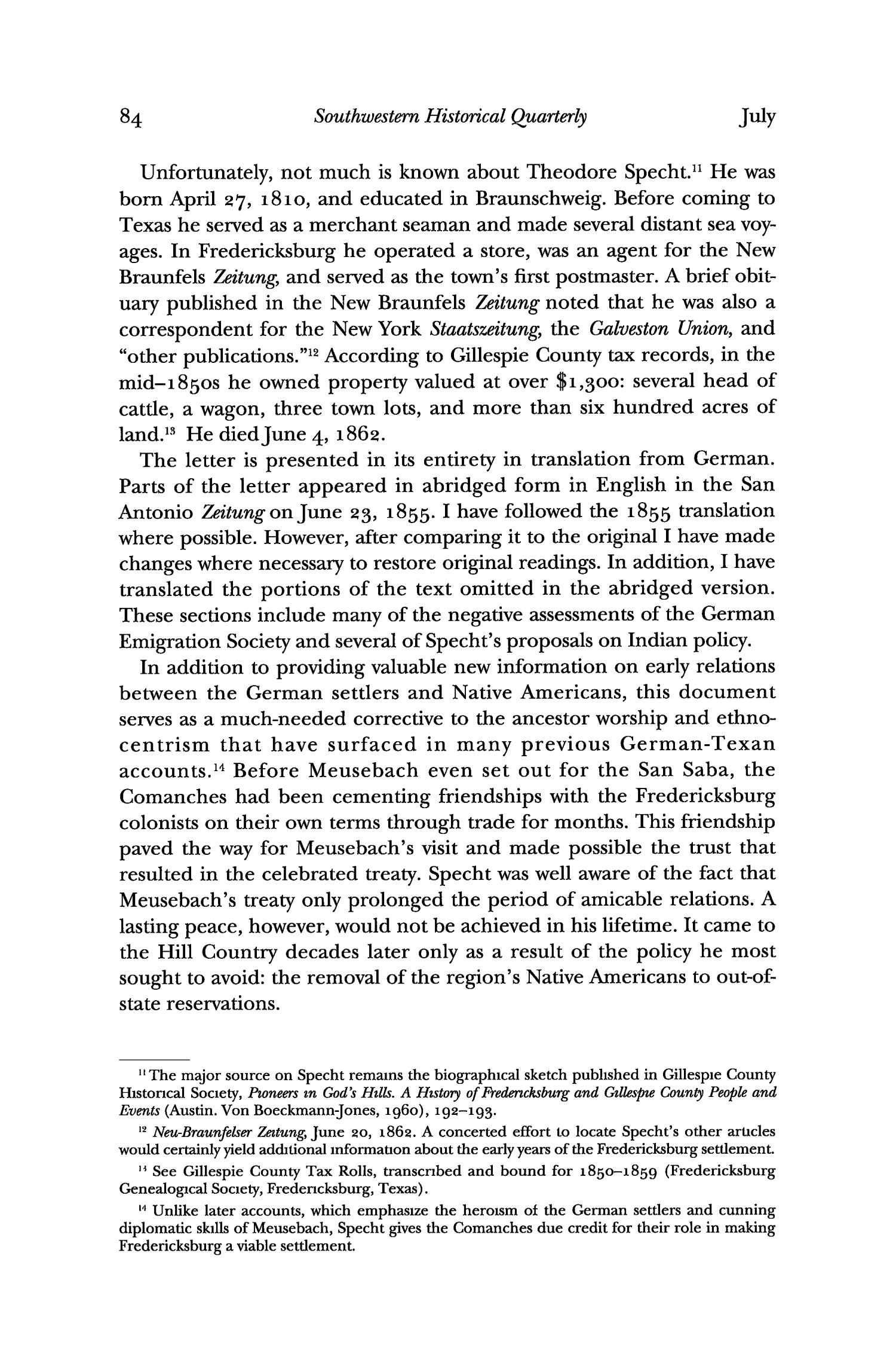 The Southwestern Historical Quarterly, Volume 105, July 2001 - April, 2002
                                                
                                                    84
                                                