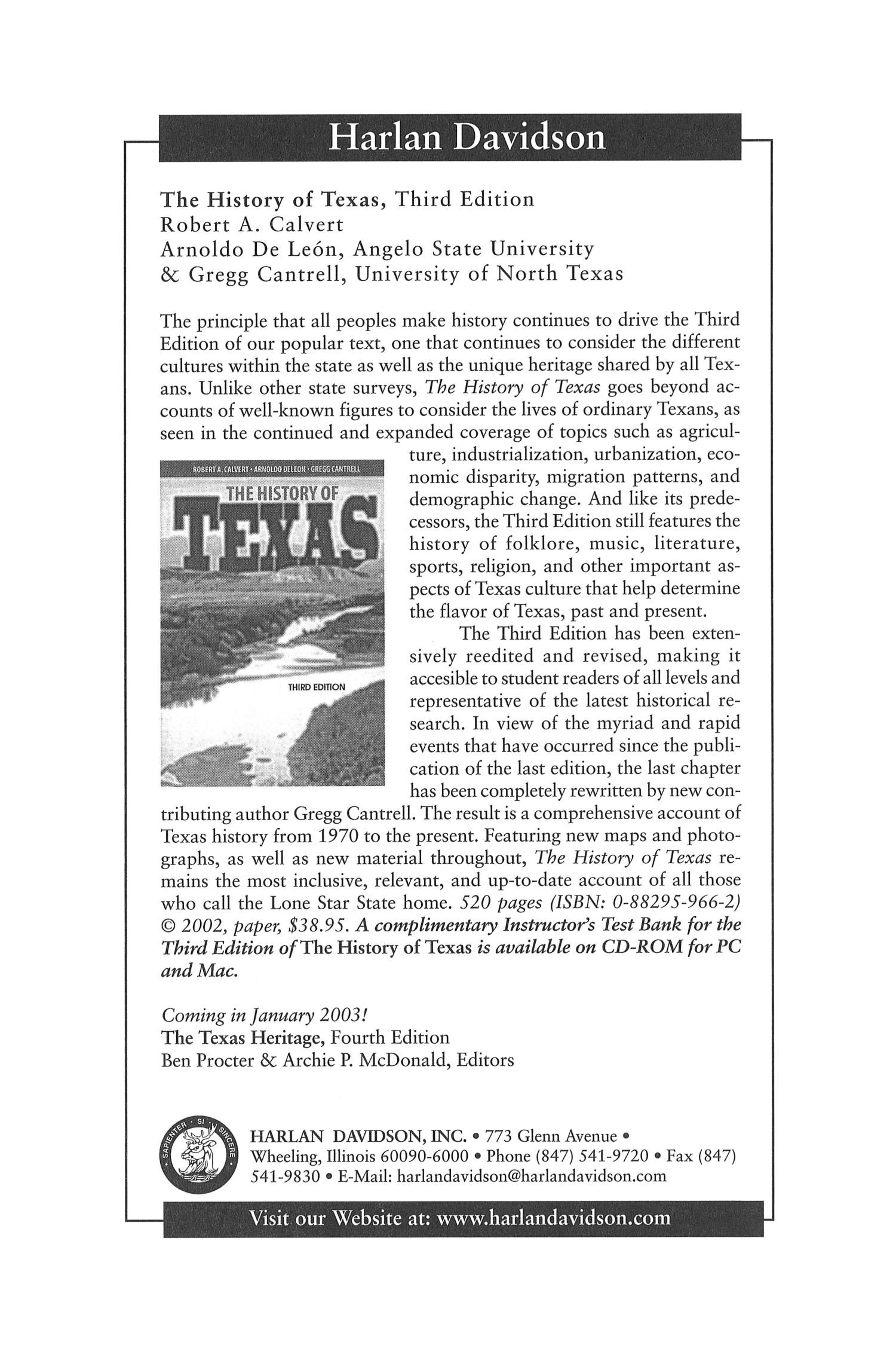 The Southwestern Historical Quarterly, Volume 106, July 2002 - April, 2003
                                                
                                                    None
                                                