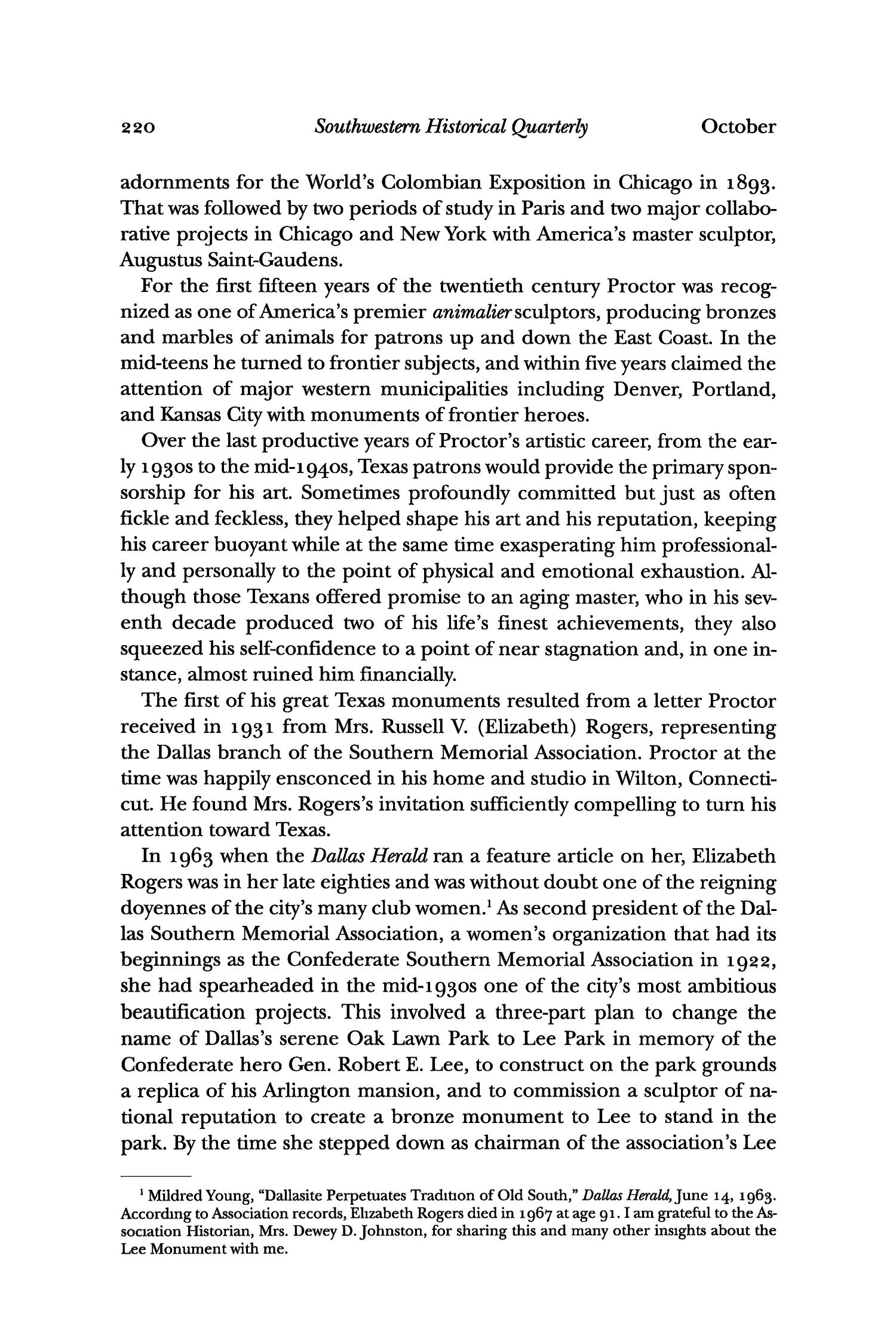 The Southwestern Historical Quarterly, Volume 107, July 2003 - April, 2004
                                                
                                                    220
                                                