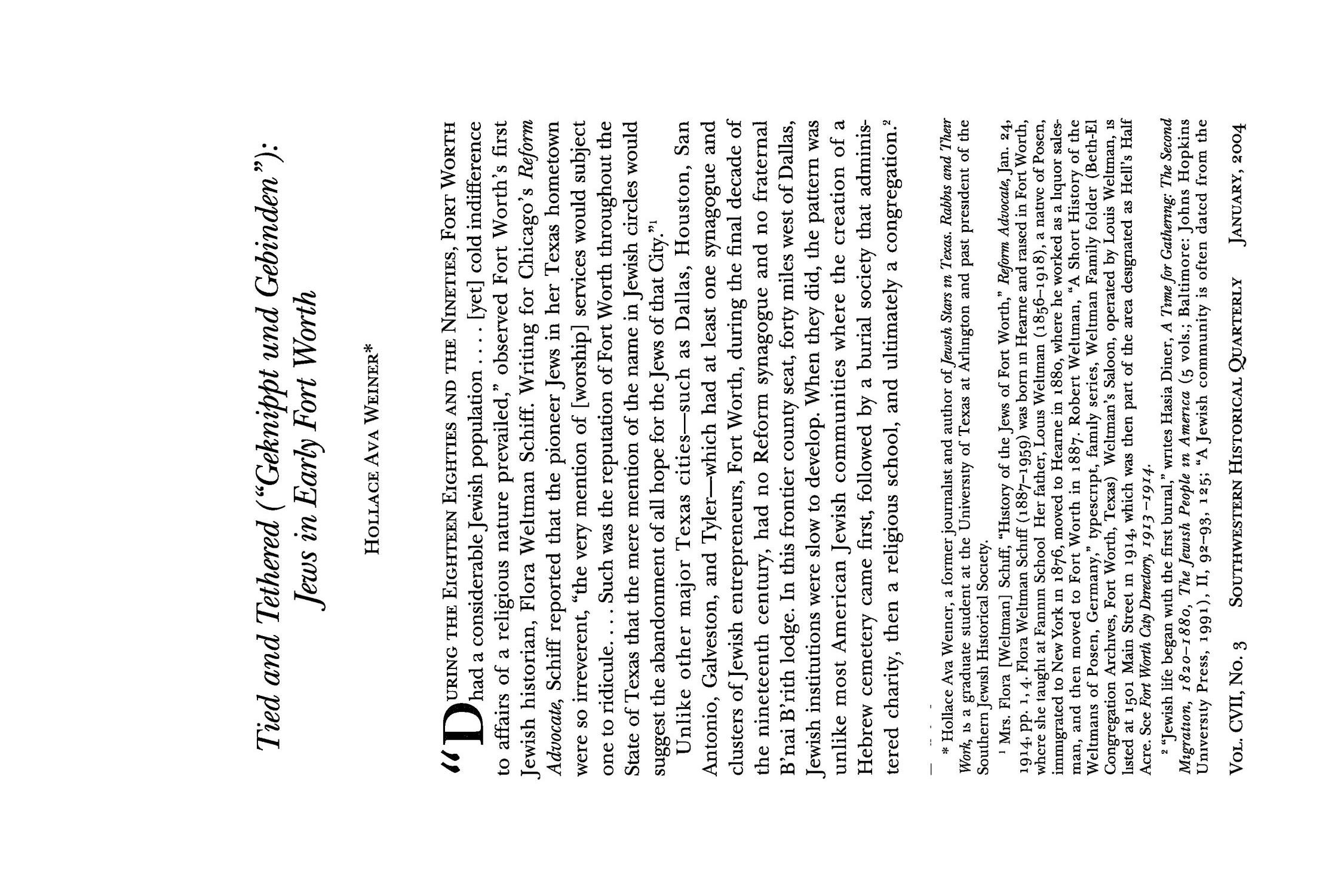 The Southwestern Historical Quarterly, Volume 107, July 2003 - April, 2004
                                                
                                                    389
                                                