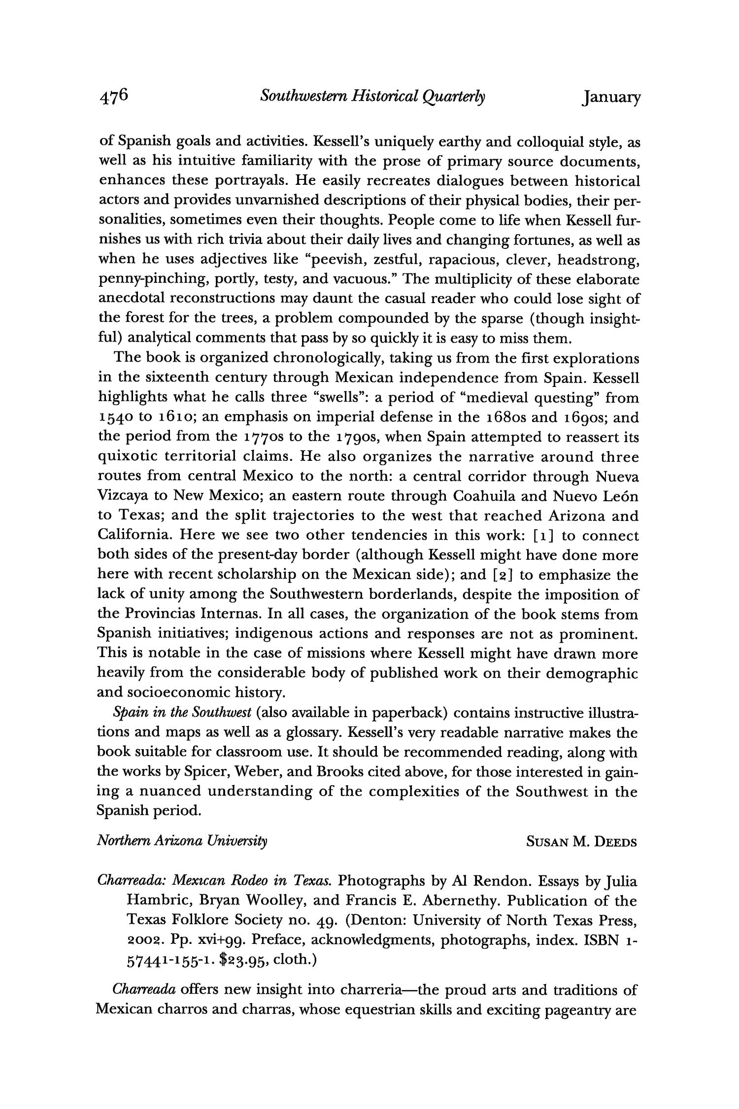 The Southwestern Historical Quarterly, Volume 107, July 2003 - April, 2004
                                                
                                                    476
                                                