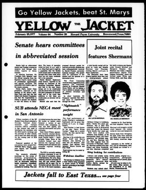 Primary view of object titled 'The Yellow Jacket (Brownwood, Tex.), Vol. 64, No. 20, Ed. 1, Friday, February 25, 1977'.