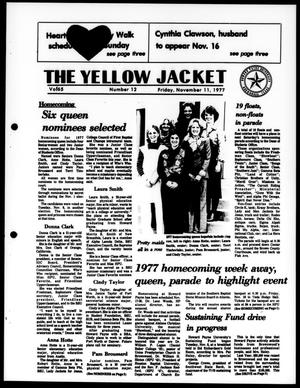 Primary view of object titled 'The Yellow Jacket (Brownwood, Tex.), Vol. 65, No. 12, Ed. 1, Friday, November 11, 1977'.