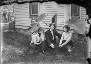 Primary view of object titled '[Informal Group Portrait in Garden]'.