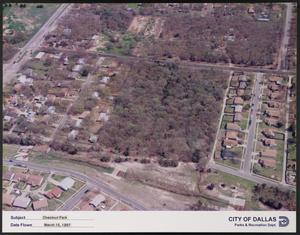 Primary view of object titled '[Aerial View of Chestnut Park and Surrounding Area]'.