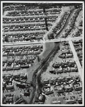 Primary view of object titled '[Aerial View of Cox Lane Park and Surrounding Area]'.